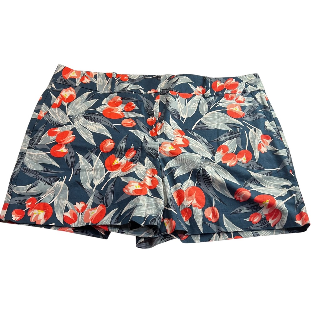 Ann Taylor Factory Signature Floral Tulip Shorts Women's Size 14 Preppy